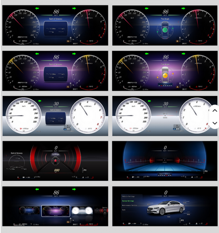 Digitaler Tacho für Mercedes-Benz w218 w219 CLS 2012 – 2018 Plug & Play